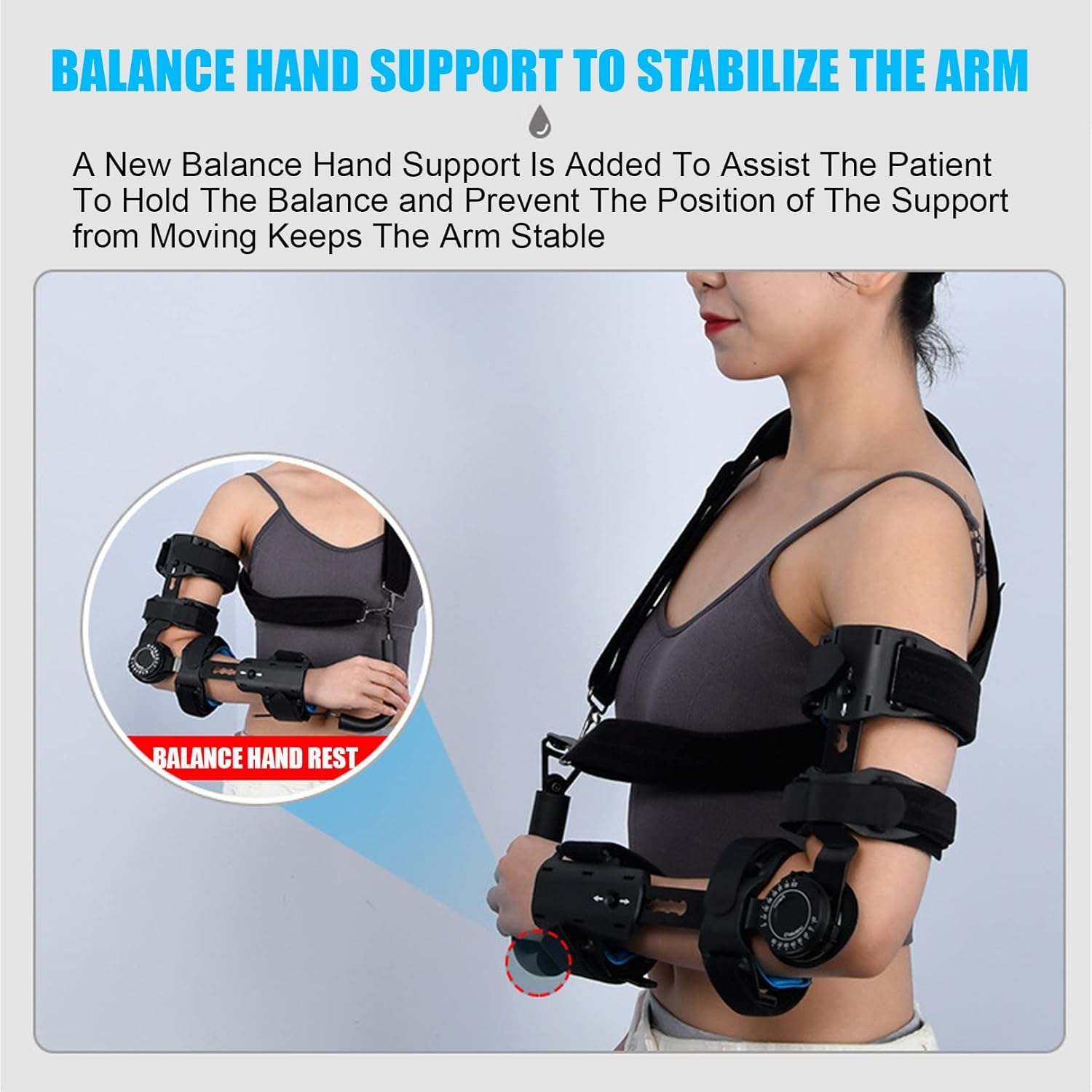 Elbow Fixed Brace Orthopedic Brace Adjustable Corrective Orthosis Arm Fracture Protector Post Op Support Braces Left Right Supports for Injury Recovery (Color : Black, Size : Right Arm)