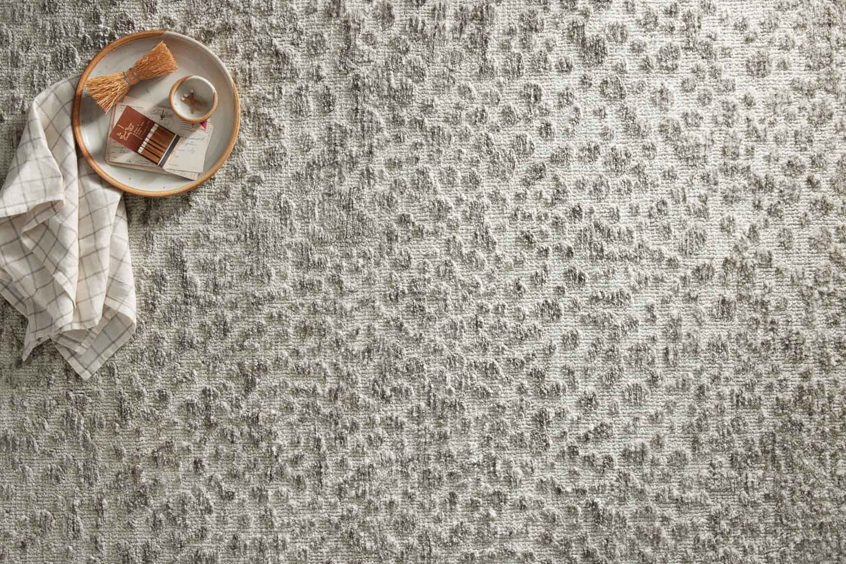 Loloi II Neda Collection - Transitional Power Loomed Rug in Silver & Ivory (NED-02)