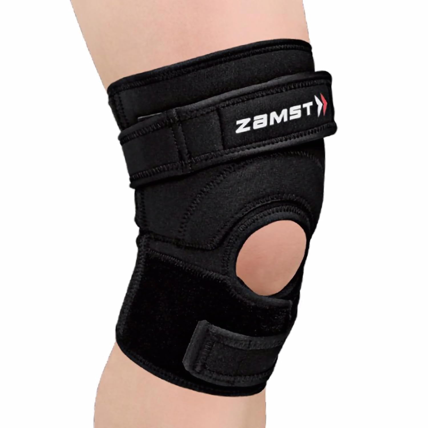 Zamst JK-2 Sports Knee Brace for Jumpers - Compression Knee Brace for Men and Women with Pressure Pad for Pain Relief and Support Below the Kneecap, For Jumping and Growing Pains - Large