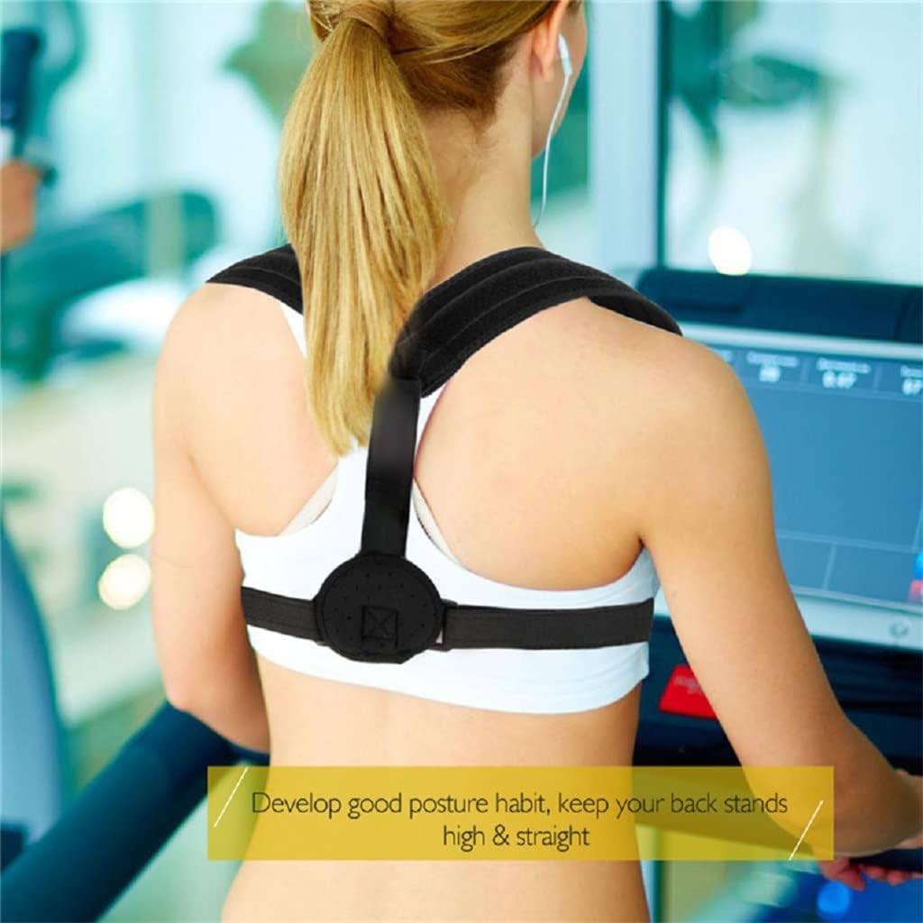 Adjustable Posture Corrector Upper Back Brace Clavicle Bracket Stop to Lock Up Back Trainer Unisex