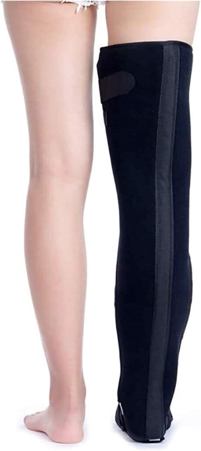 Adjustable Knee Ankle Brace, Leg Immobilizer, Knee Foot Drop Brace - Joint Pain, Tendon, Ligament Protective Equipment Soft Breathable and Good Elastic