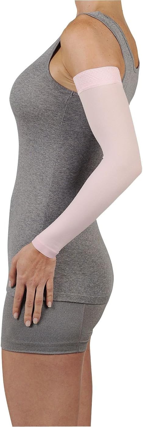 Juzo Soft 2001CG DreamSleeve 20-30mmHg w/ Silicone Top Band Model: 2001CG - STANDARD, Size: III - Medium, Length: L-Long, Color: Pink 43