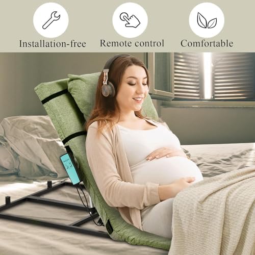 Adjustable Power Lifting Bed Backrest 2°-80°, 600lbs Capacity, Removable Cover for Easy Cleaning, Ideal for Elderly, Pregnant Women, Patients & Handicapped Use