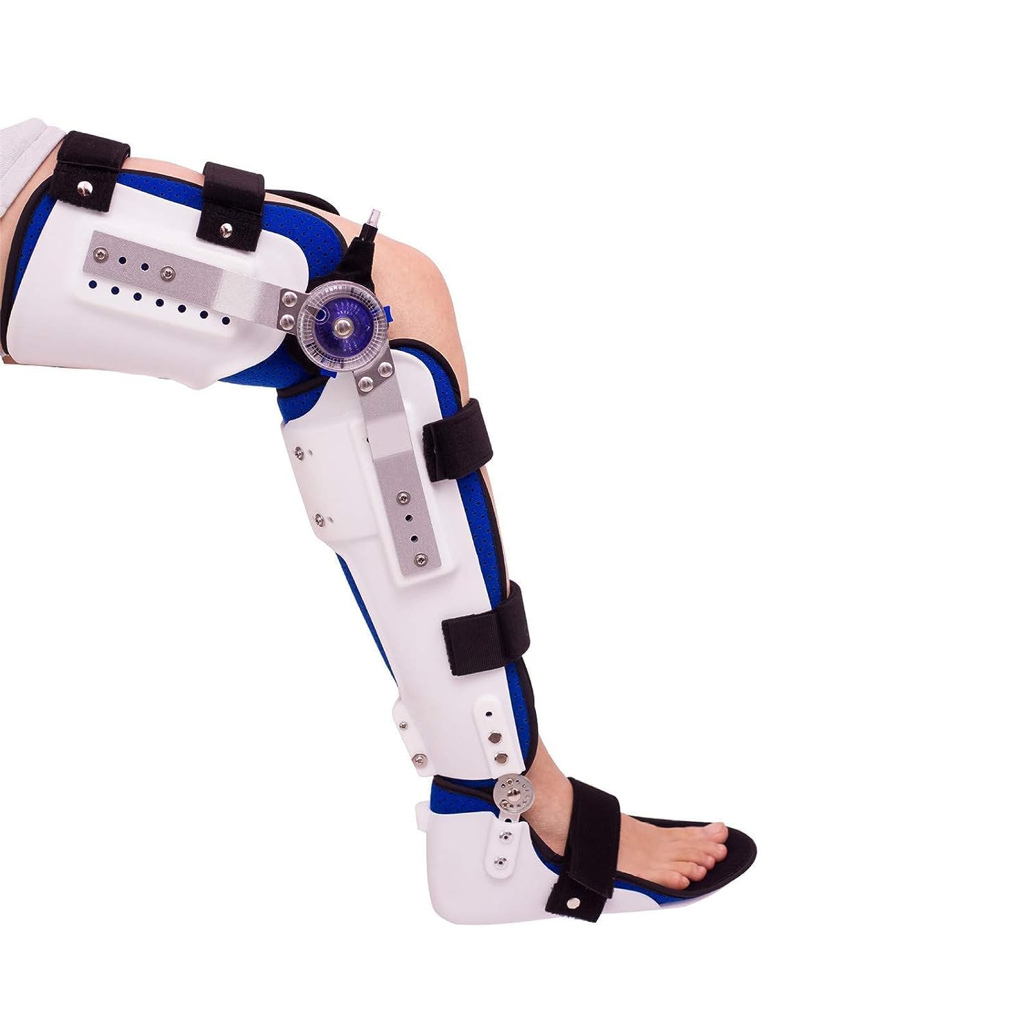 Adjustable Hip Joint Fixation Bracket, Knee Brace Immobilizer Brace Knee Ankle Foot Orthosis Hip Abduction Orthosis Adjustable Fixed Limb Orthosis Before and After Surgery Splint(Right)