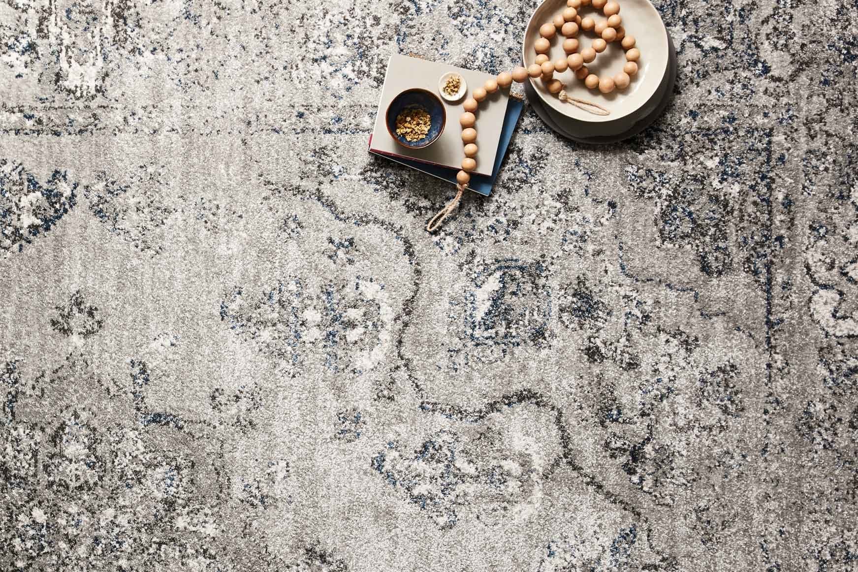 Loloi Joaquin Collection - Traditional Power Loomed Rug in Dove & Grey (JOA-02)