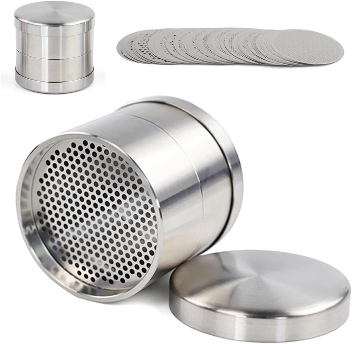 75pcs Portable Stainless Steel Diamond Sorting Sieve Plates, Diamond Sorting Sieve Set, 80Mm Precision Mesh Trays, Flat Durable Design, Jewelry Measuring Tool for Sorting Diamond