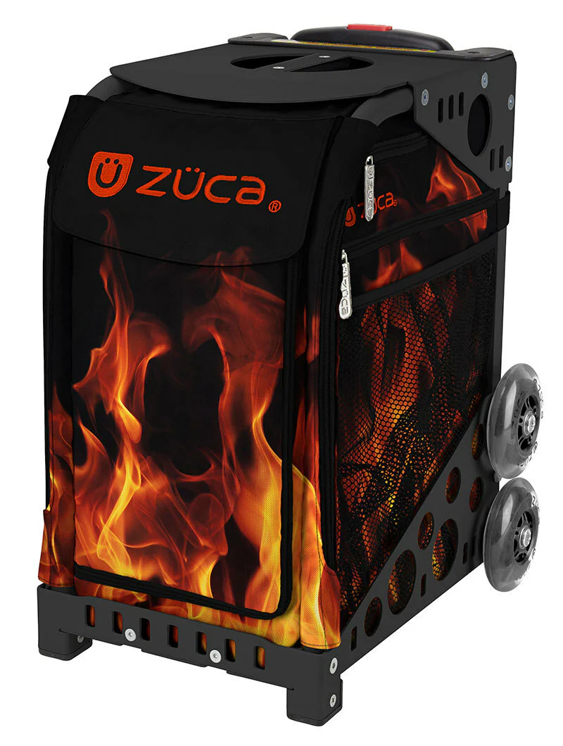 Zuca Blaze Sport Bag and Black Frame with Flashing Wheels