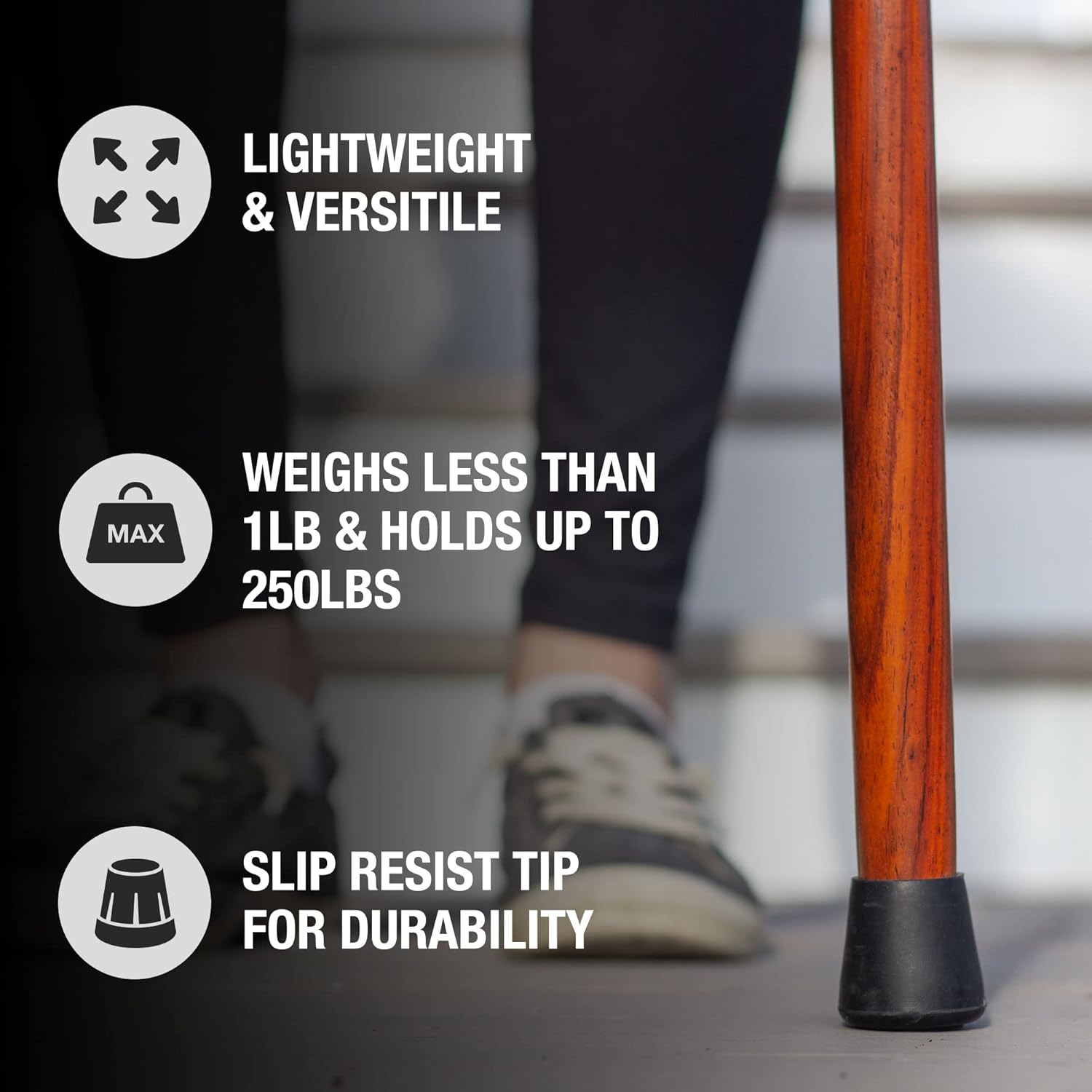 Brazos Handcrafted Wood Walking Cane, Twisted Cocobolo, Derby Style Handle, for Men & Women, Made in the USA, 37