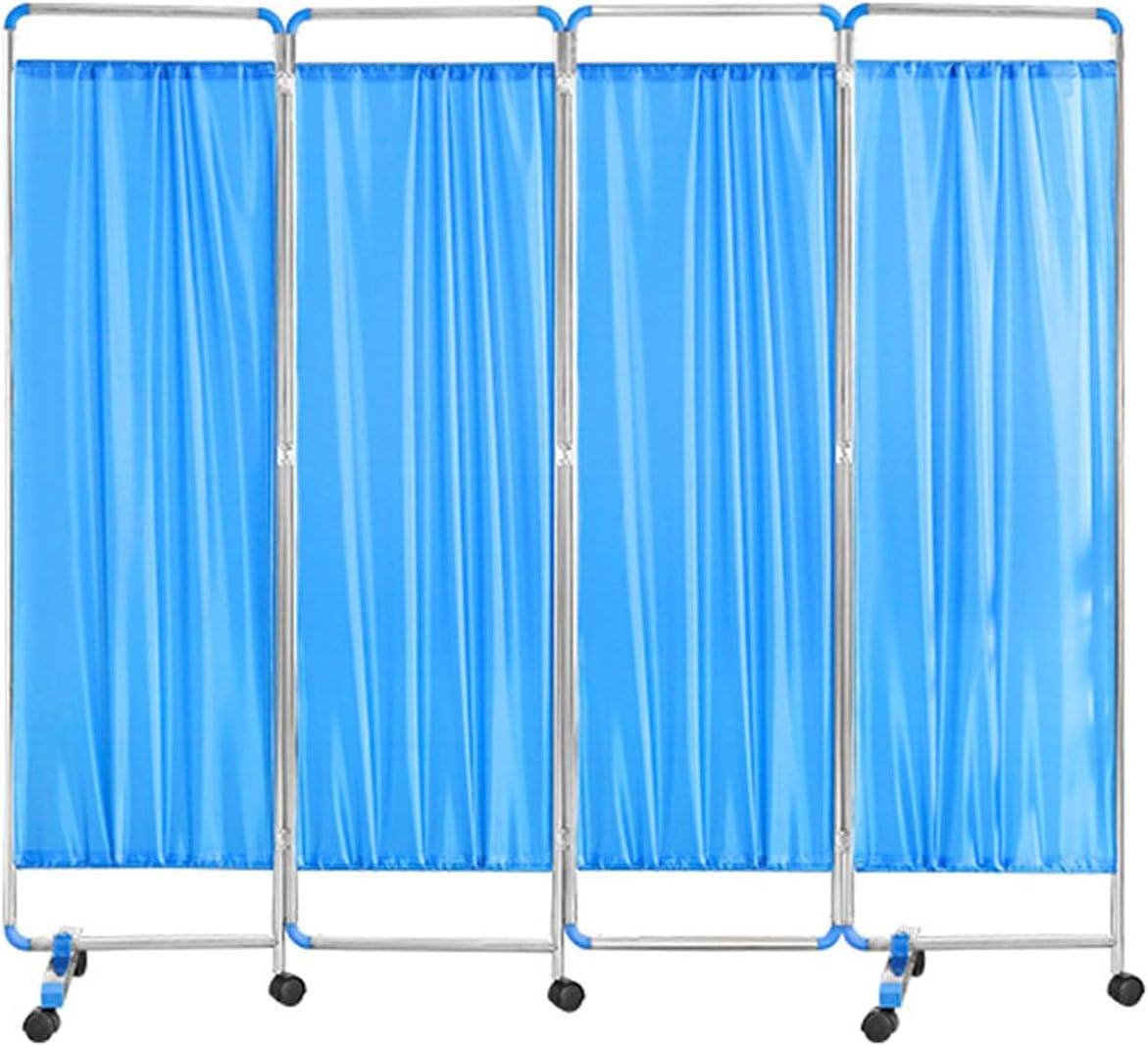 6-Foot Portable Medical Privacy Screen, 4-Panel Flex Partition for Massage, Hospitals & Nursing Homes, Durable & Movable Room Divider for Enhanced Confidentiality