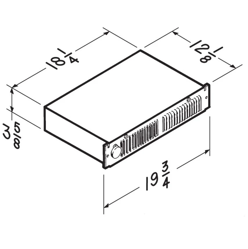 Broan Kickspace Heater w/ Built-In Thermostat