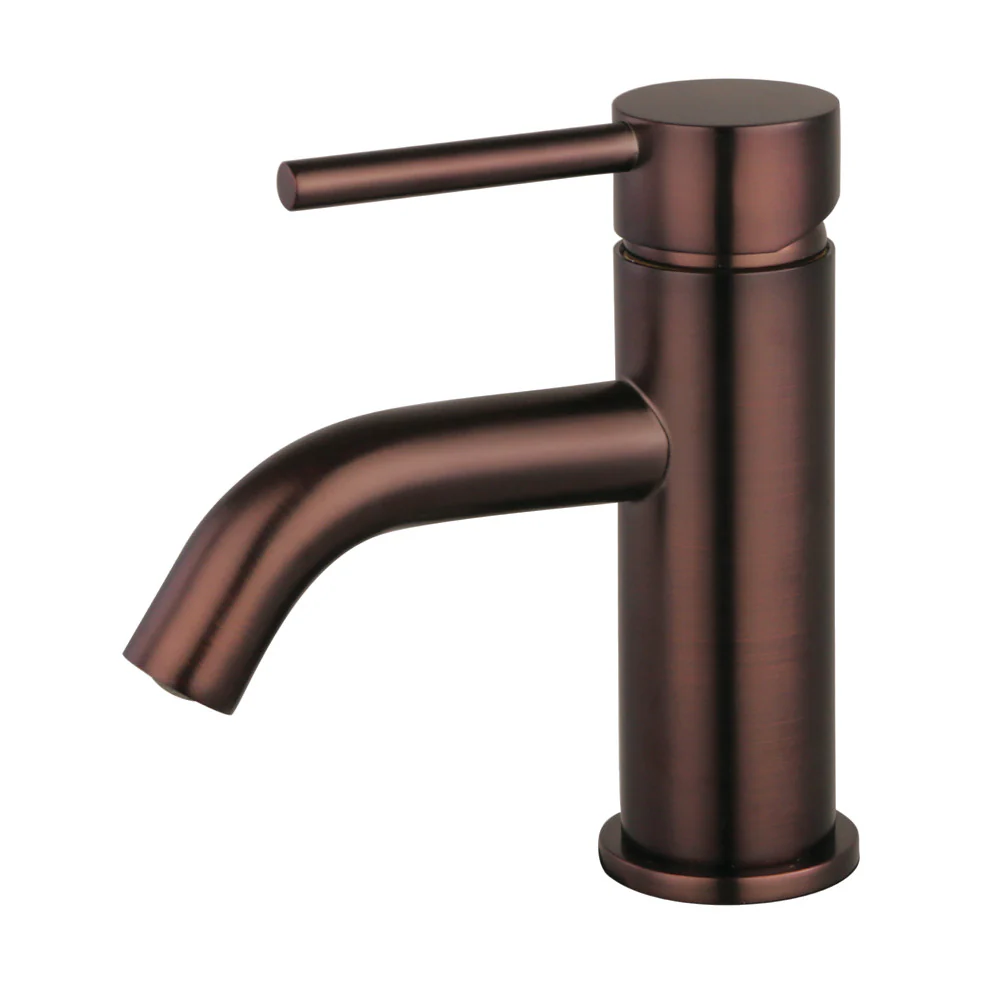 Kingston Brass Concord One-Handle Single-Hole Bathroom Faucet with Push Pop-Up Drain, Oil Rubbed Bronze (LS8225DL)