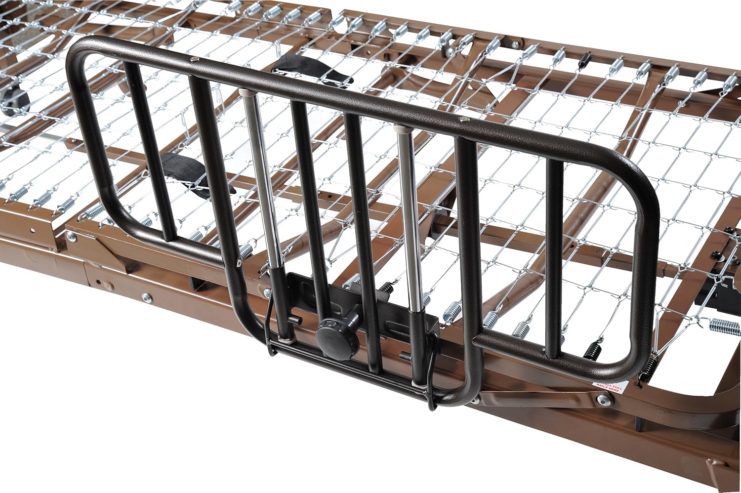 Drive Medical Delta Ultra Light Semi Electric Bed Therapeutic Support Mattress, Half Rails