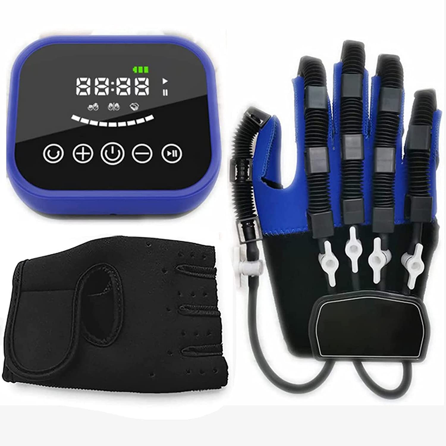 Rehabilitation Gloves Robot Finger Training & Rehab Orthotics for Flexion of Joints & Fingers for Increasing Strength for Hand Dysfunction Patients Exercise Finger Joint,Rig (LeftHand M)