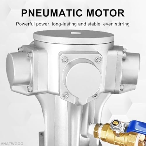 IBC Tote Mixer Agitator - Electric Air Agitator with Folding Propeller for Ink, Paint & Liquid Mixing - Heavy-Duty 5-Cylinder Tank Mixer Machine