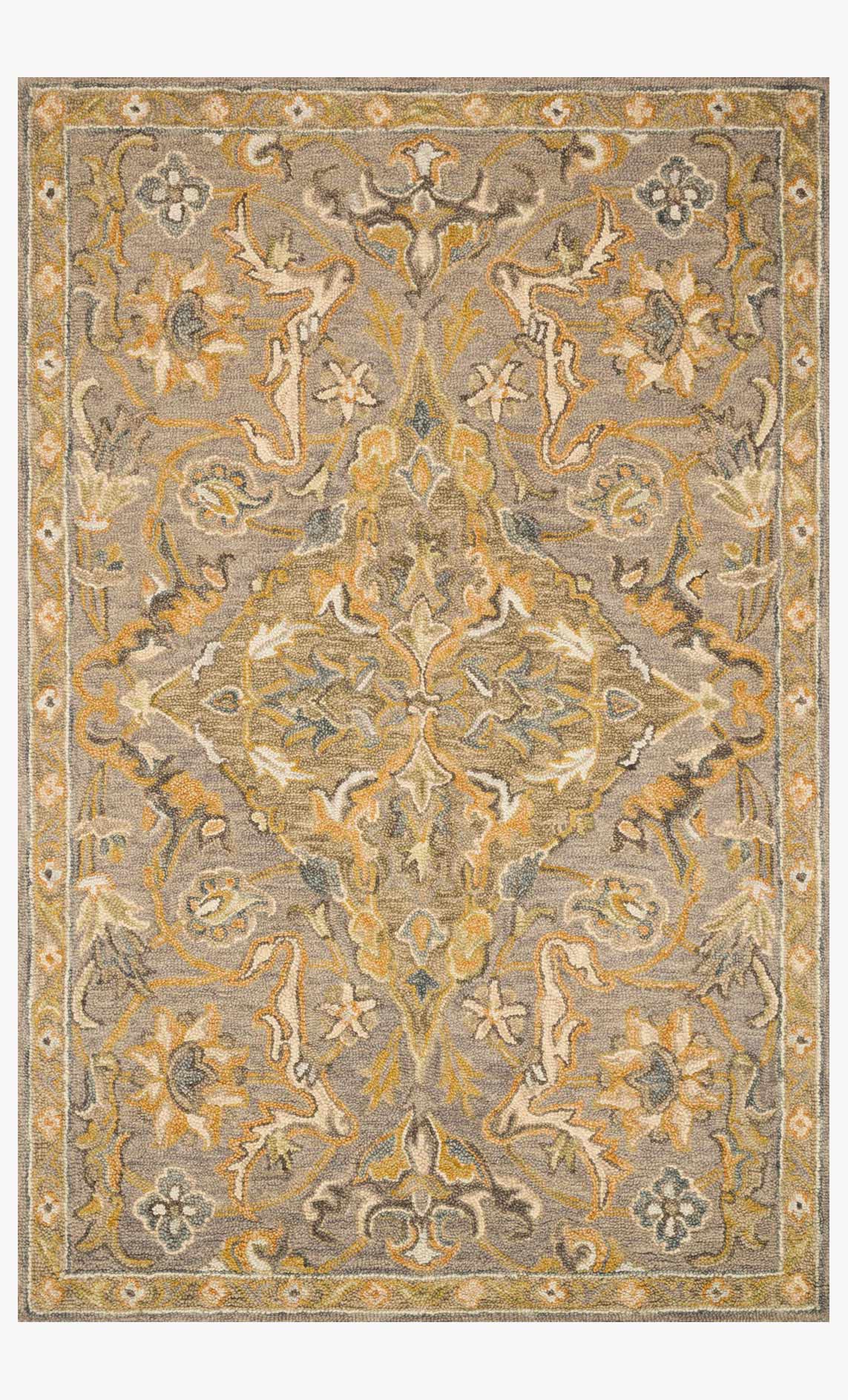Loloi Victoria Collection - Traditional Hooked Rug in Grey (VK-04)