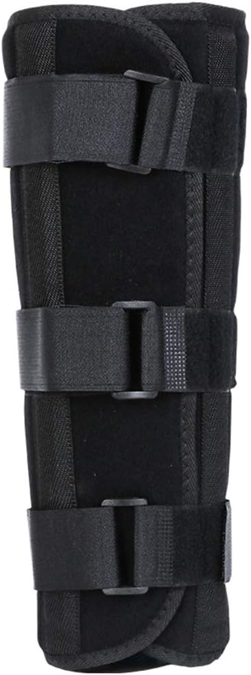 Shank Calf Support Night Splint Support Joint Brace, Tibia and Fibula Fracture Orthosis External Adjustable Fixation Strap Wrap Sleeve Belt Protector (Left Large)