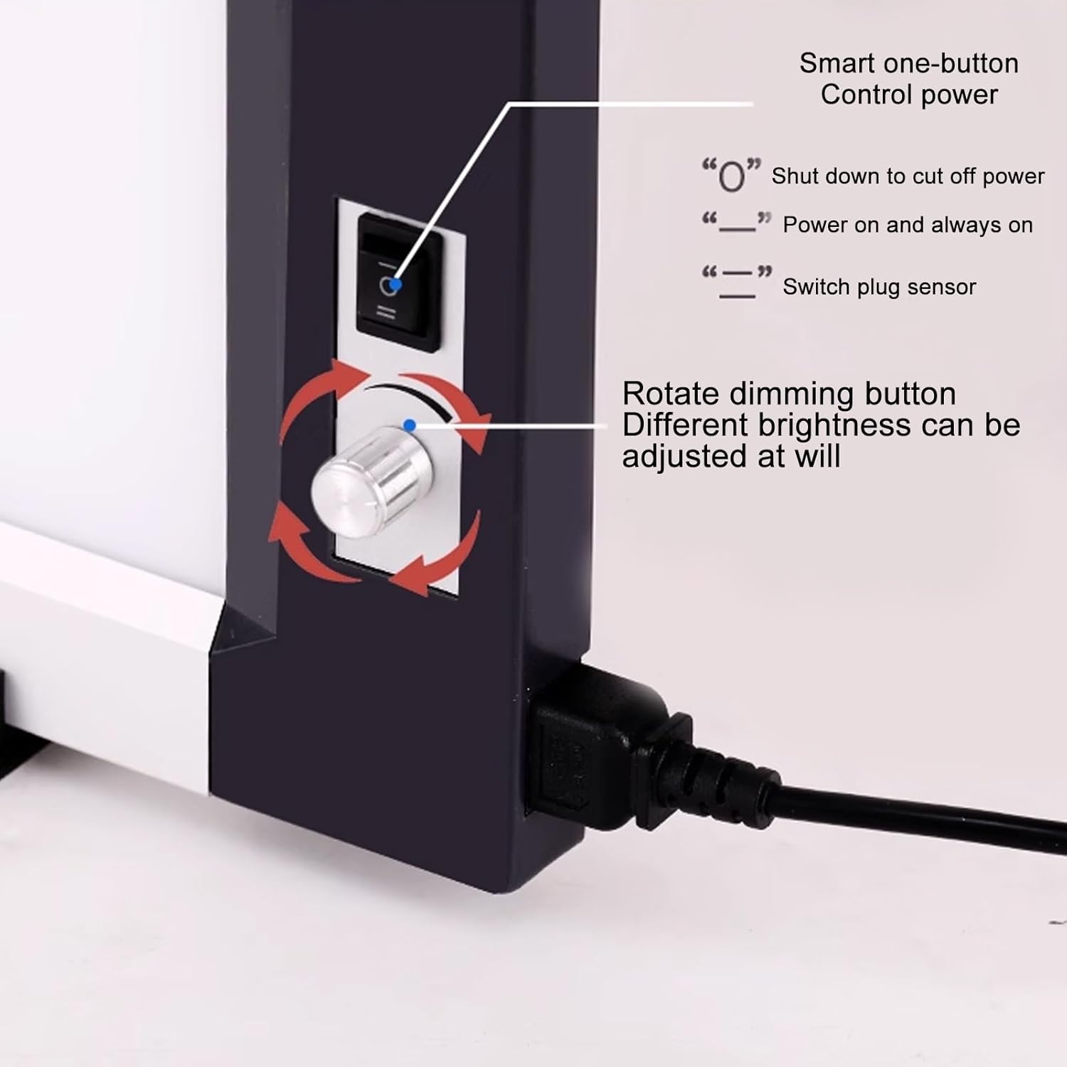 LED X-Ray View Box, X-ray Film Light, Automatic Film Activation, Dimmable Knob, No Shadows, Acrylic Panel & Aluminum Frame, for Home and Lab Use(120.5x50.3x2.3cm)