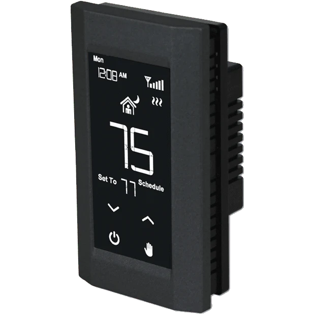 King Electric Hoot 240V Wi-Fi Touch Screen Single Pole Thermostat