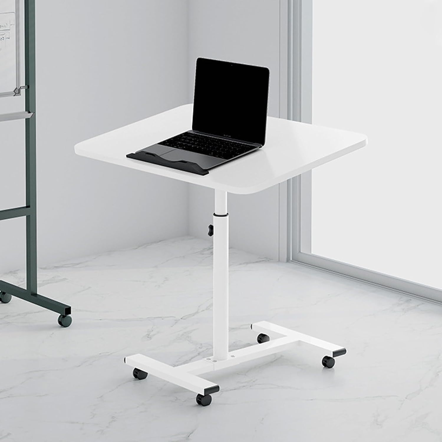 Overbed Table Height Adjustable Overbed Table Laptop Stand for Bed - Hospital Table Over Bed Desk with Standing Desk Feature, Suitable for Varying Bed Heights