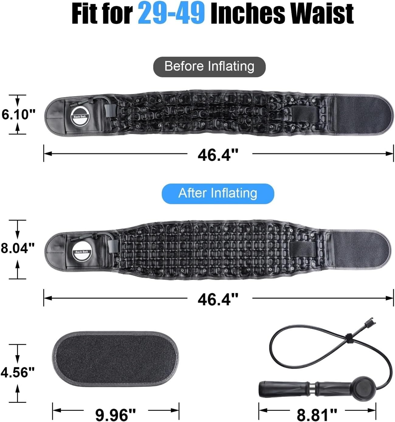 Back Decompression Belt Lumbar Support Herniation Lumbar Traction Belt Lumbar Traction Device