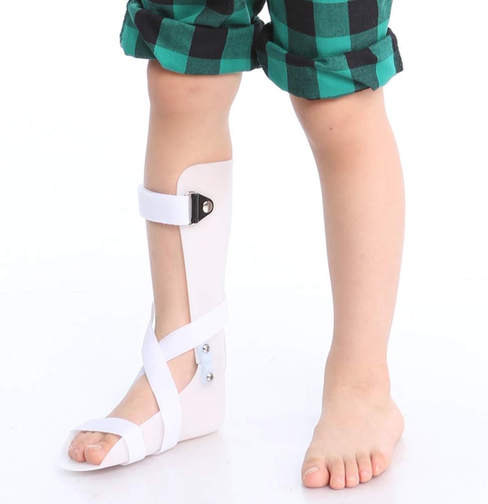 Drop Foot Brace Orthosis Foot Droop Orthosis Ankle Kids Valgus Correction Shoes Ankle Sprain Fracture Protector Relieve Pressure Full Length Trimmable Footplate (Left-M