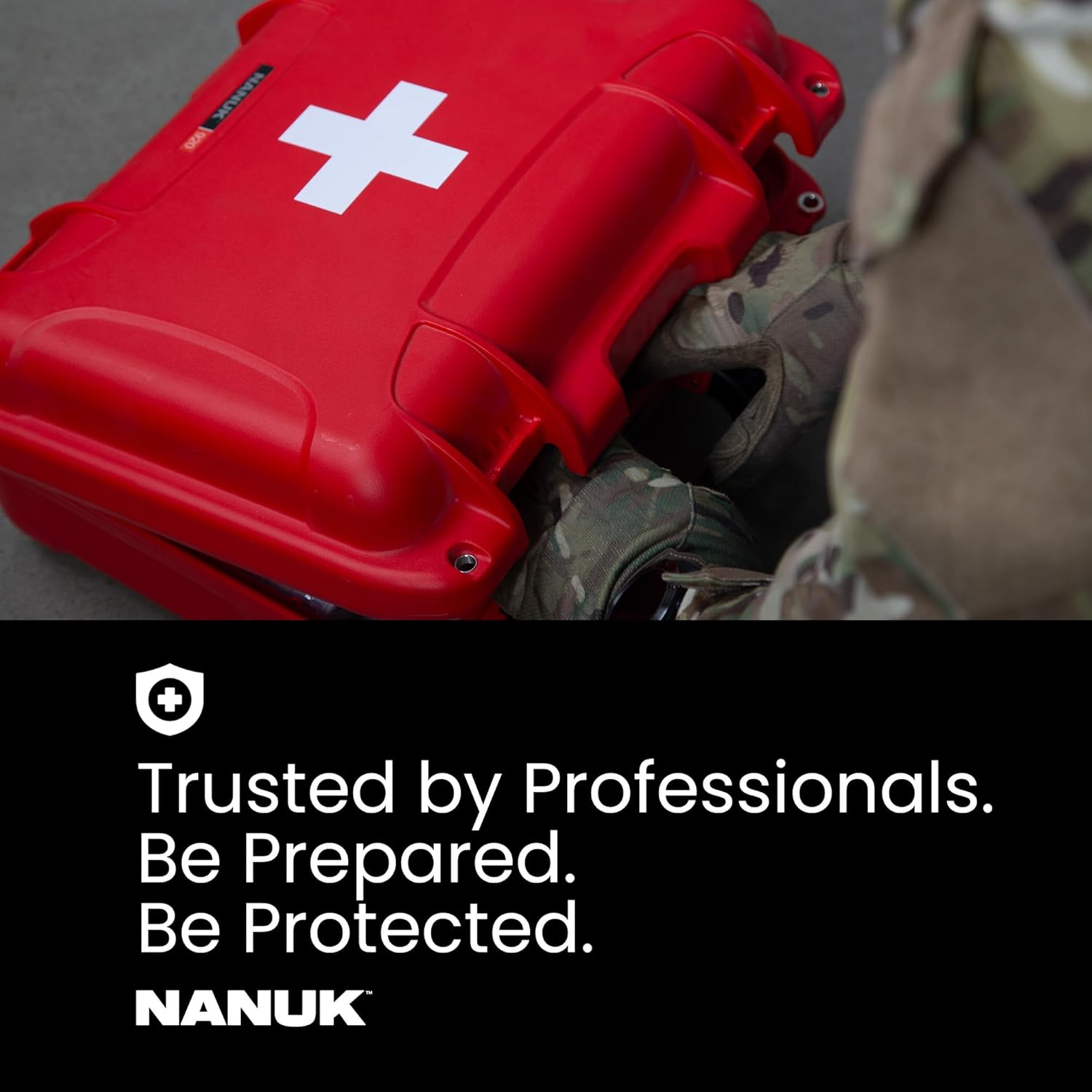 NANUK 920 Waterproof First Aid Box Empty – Durable, Medical First Aid Organizer Case, IP67-Rated, Dustproof, Impact-Resistant, and Floats (7.4