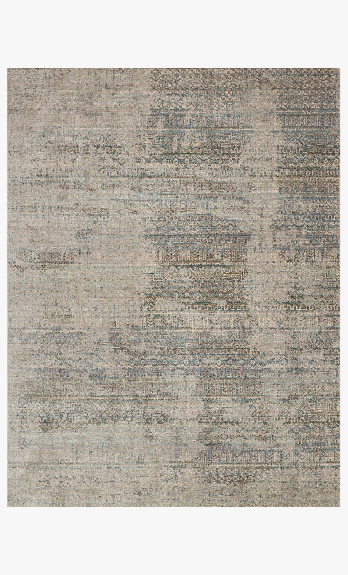 Loloi Javari Collection - Contemporary Power Loomed Rug in Ivory & Sea (JV-05)