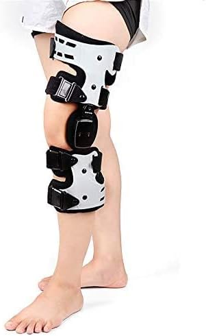 HUANGJUN HingedKnee Brace, Adjustable Post Op Patella Brace Support Stabilizer Pad Orthosis Splint Wrap Medical Orthopedic Guard Protector