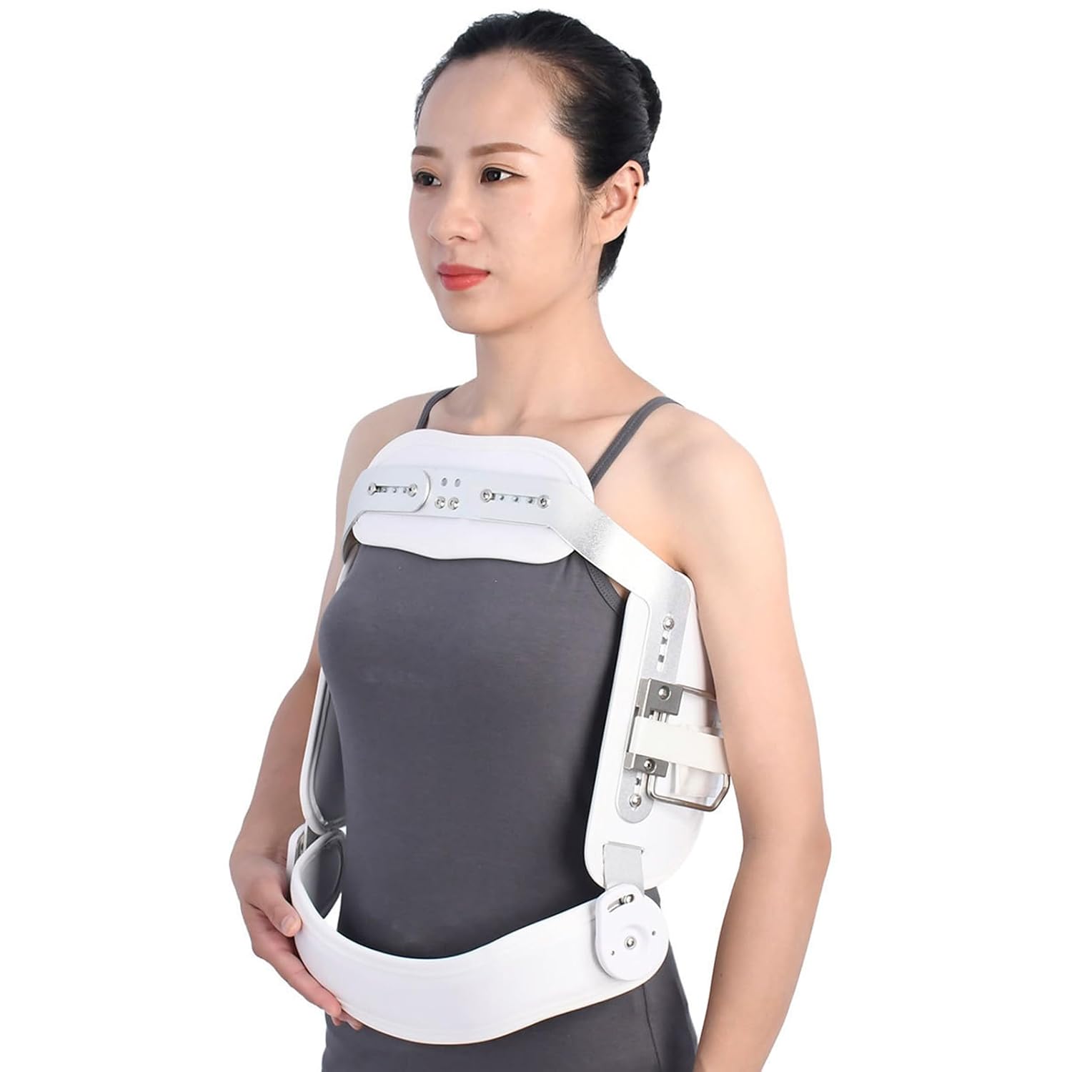 Thoracolumbar Orthosis, Hyperextension Back Brace Orthosis, Prevent Thoracic Lumbar Spine Flexion, Treat Compression Fractures and Osteoporosis (A-Small