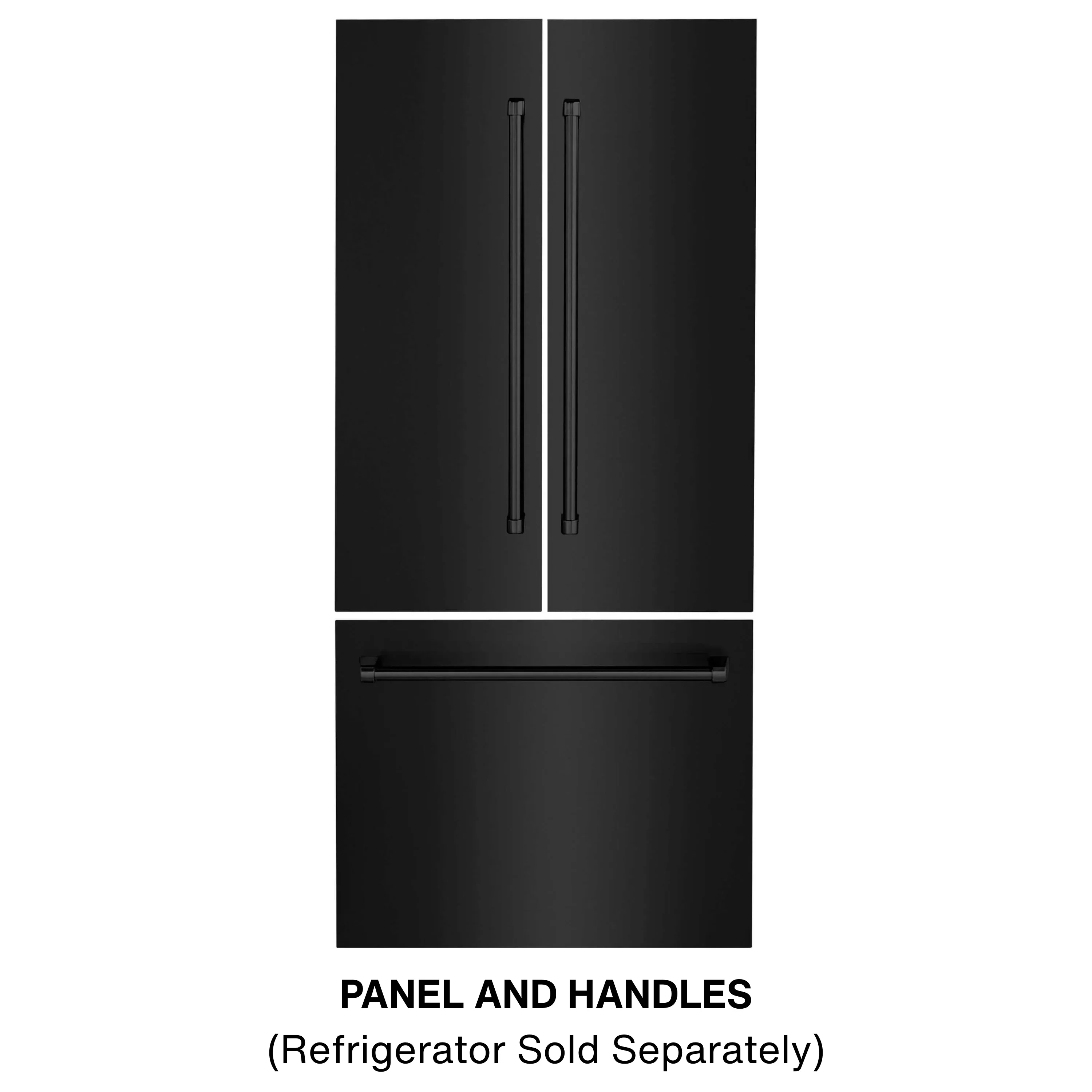 ZLINE 36-Inch Refrigerator Panels in Black Stainless Steel for RBIV 36-Inch Built-in Refrigerator (RPBIV-BS-36)
