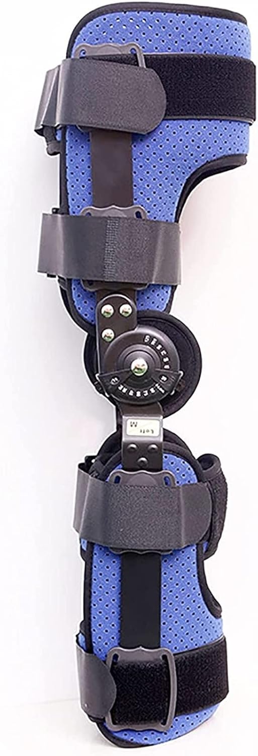 Hinged Knee Brace, Adjustable Knee Immobilizer Support for Arthritis, Acl, Pcl, Meniscus Tear, Post Op Recovery Knee Orthosis Immobilizer - Leg Stabilizer for Men & Women (