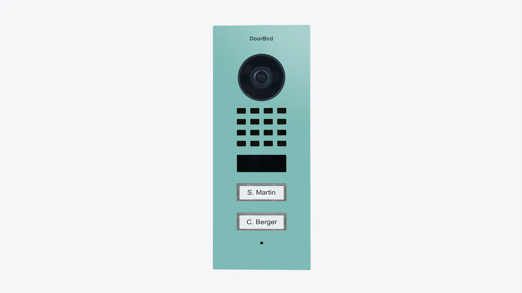 DoorBird D1102V Flush-Mount IP Video Door Station in Light Green, RAL 6027