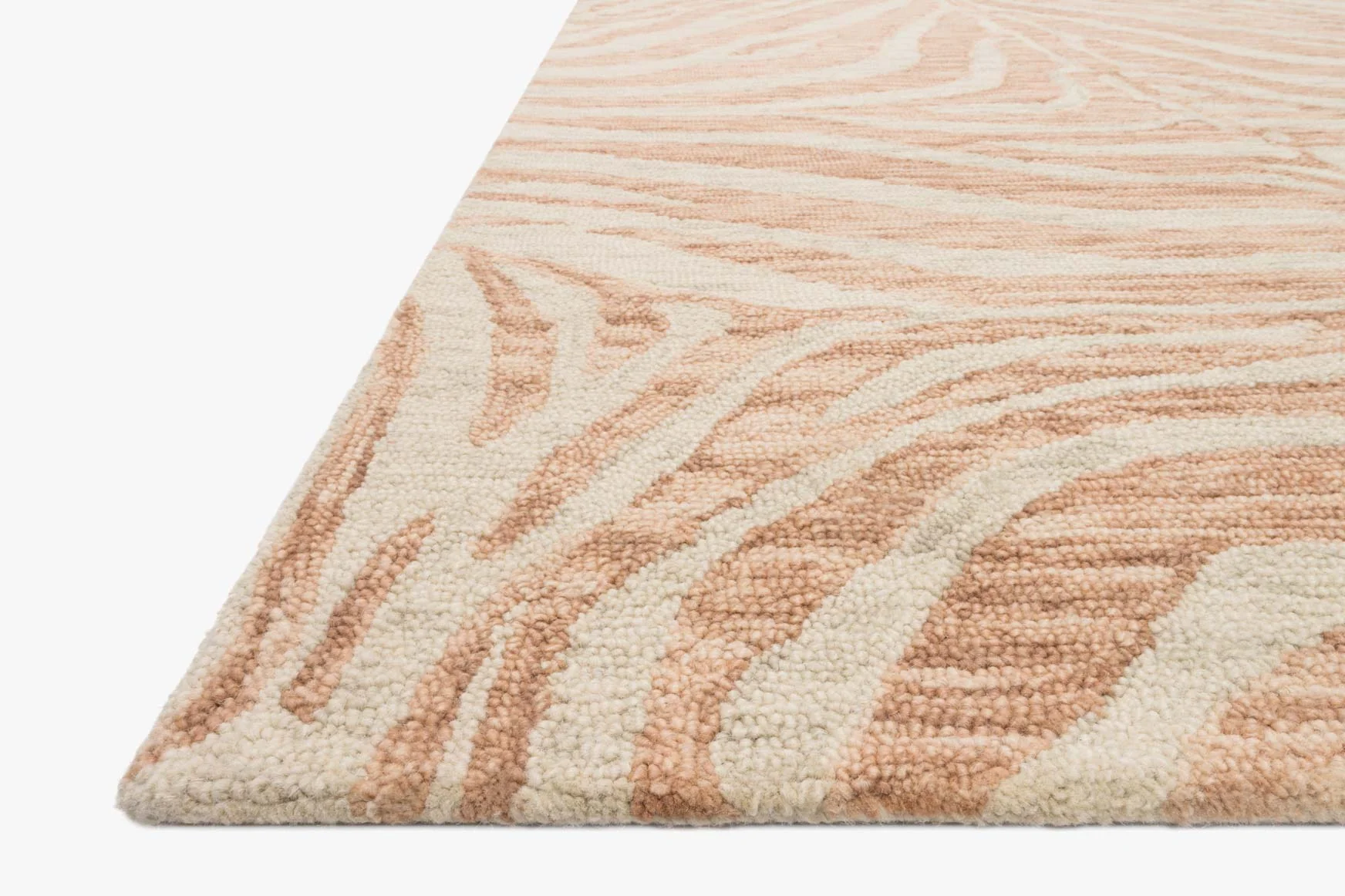 Loloi Masai Collection - Contemporary Hooked Rug in Blush & Ivory (MAS-01)
