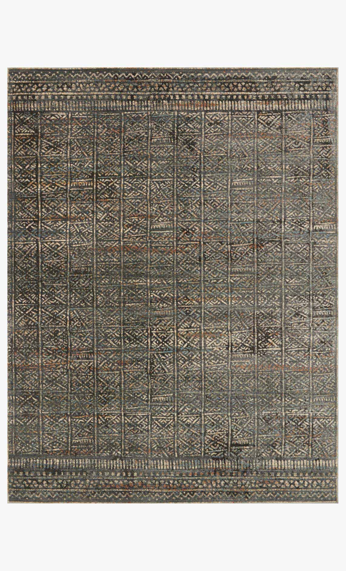 Loloi Javari Collection - Contemporary Power Loomed Rug in Charcoal & Silver (JV-06)
