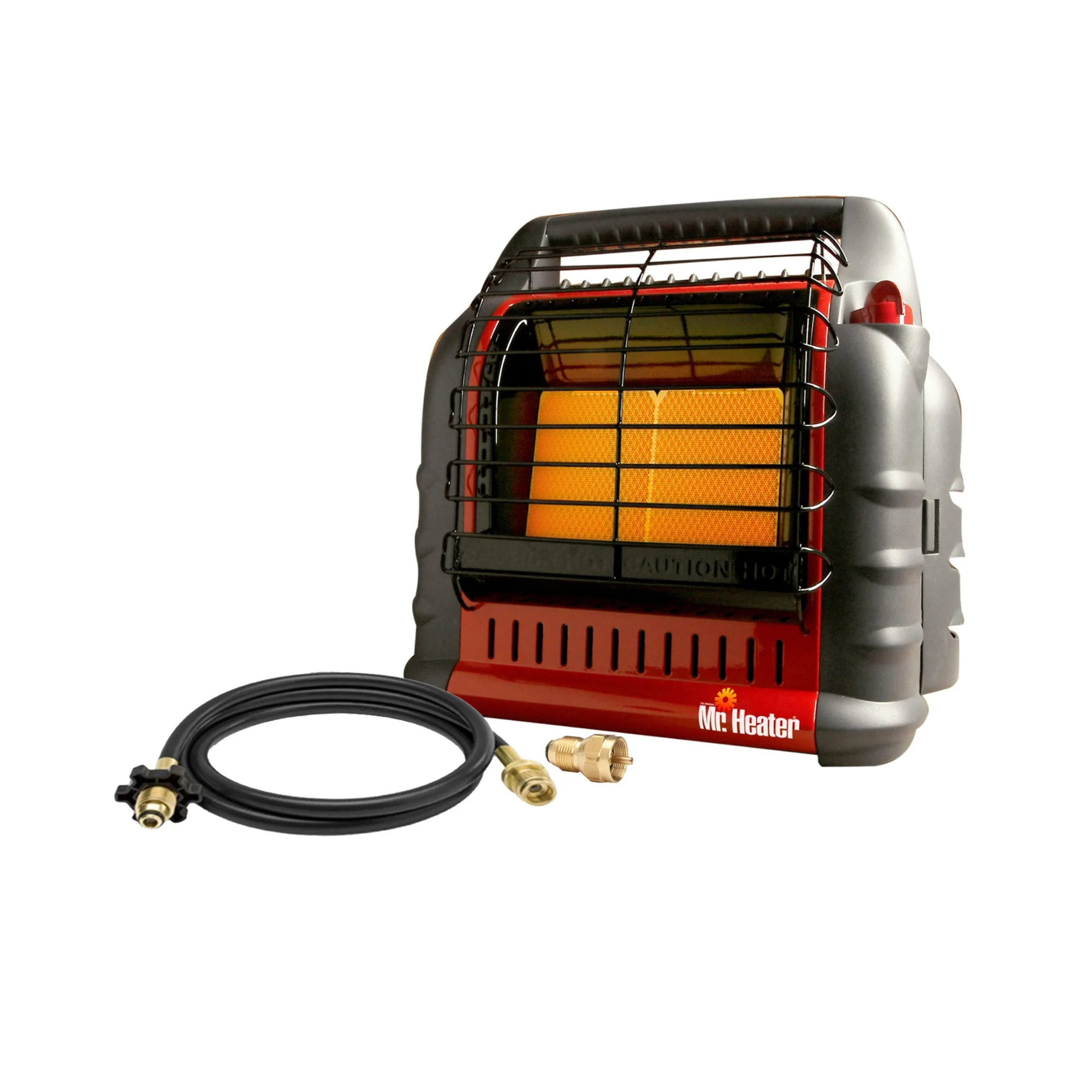 Mr. Heater Portable Big Buddy Propane Heater with 10-Feet Propane Hose Bundle