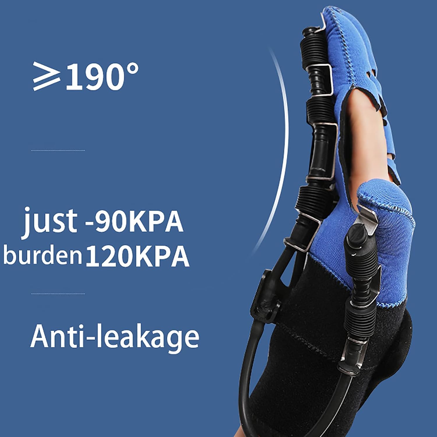 Finger Flexion and Extension Exercise Rehabilitation Robot Gloves Functional Hand Splint for Long-Term Relief Soft Resting Hand Splint for Flexion Contracture,Right,M