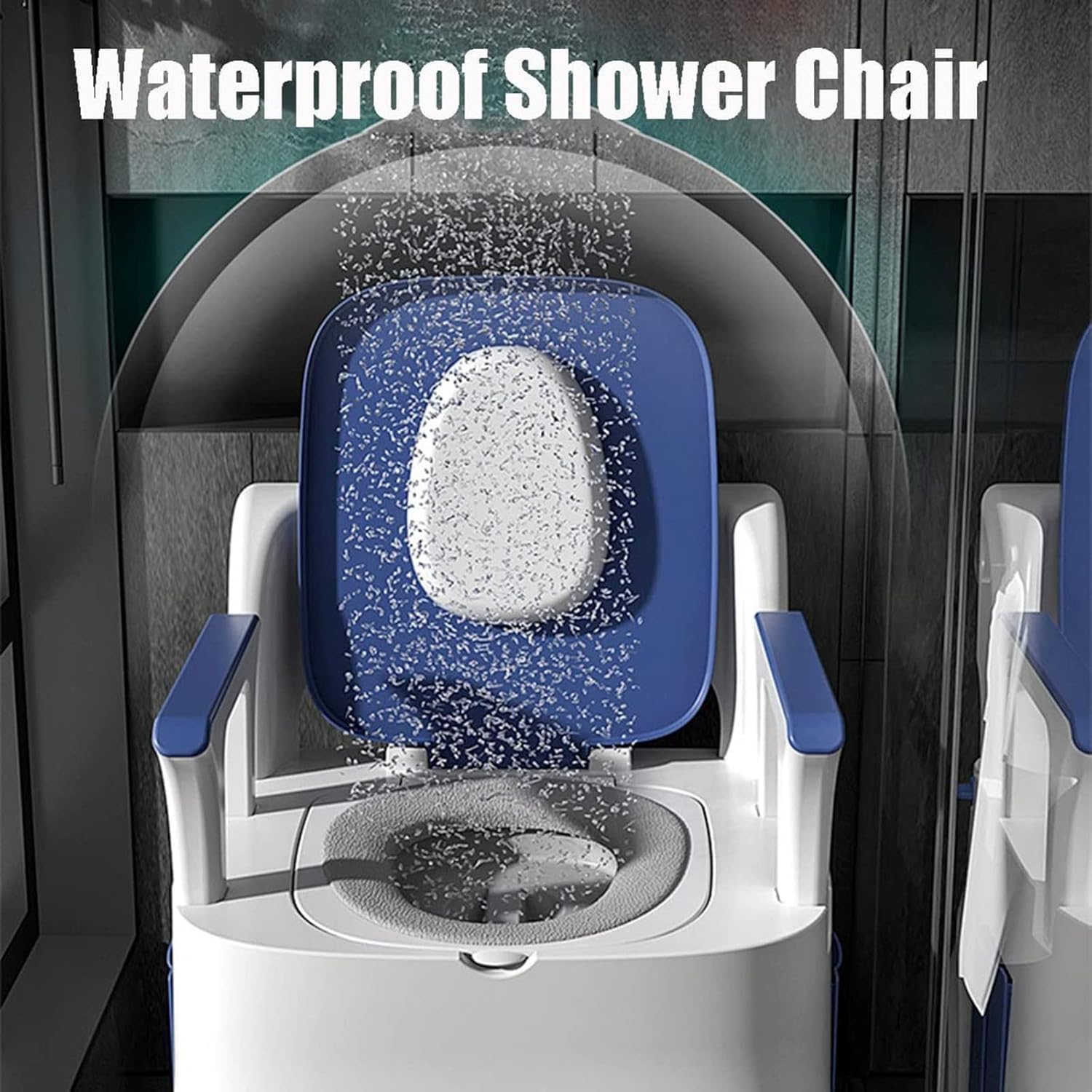 Bedside Commode, Bedside Toilet with Padded Seat and Back Commode Chair for Home Use 3 in 1 Portable Toilet Chair for The Elderly Disabled with a Bucket