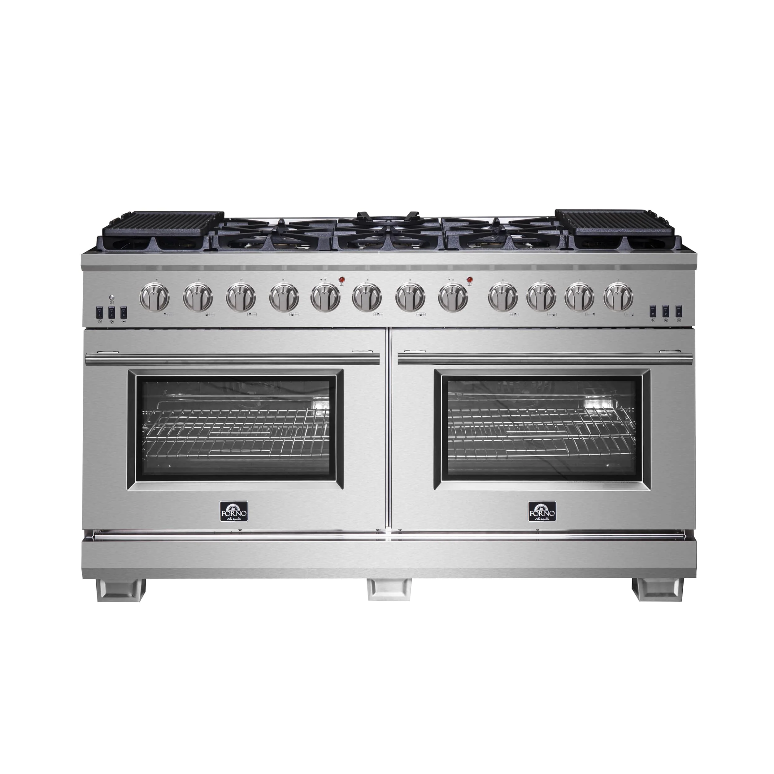 Forno 60-Inch Capriasca Gas Range with 10 Burners and 200,000 BTUs (FFSGS6260-60)
