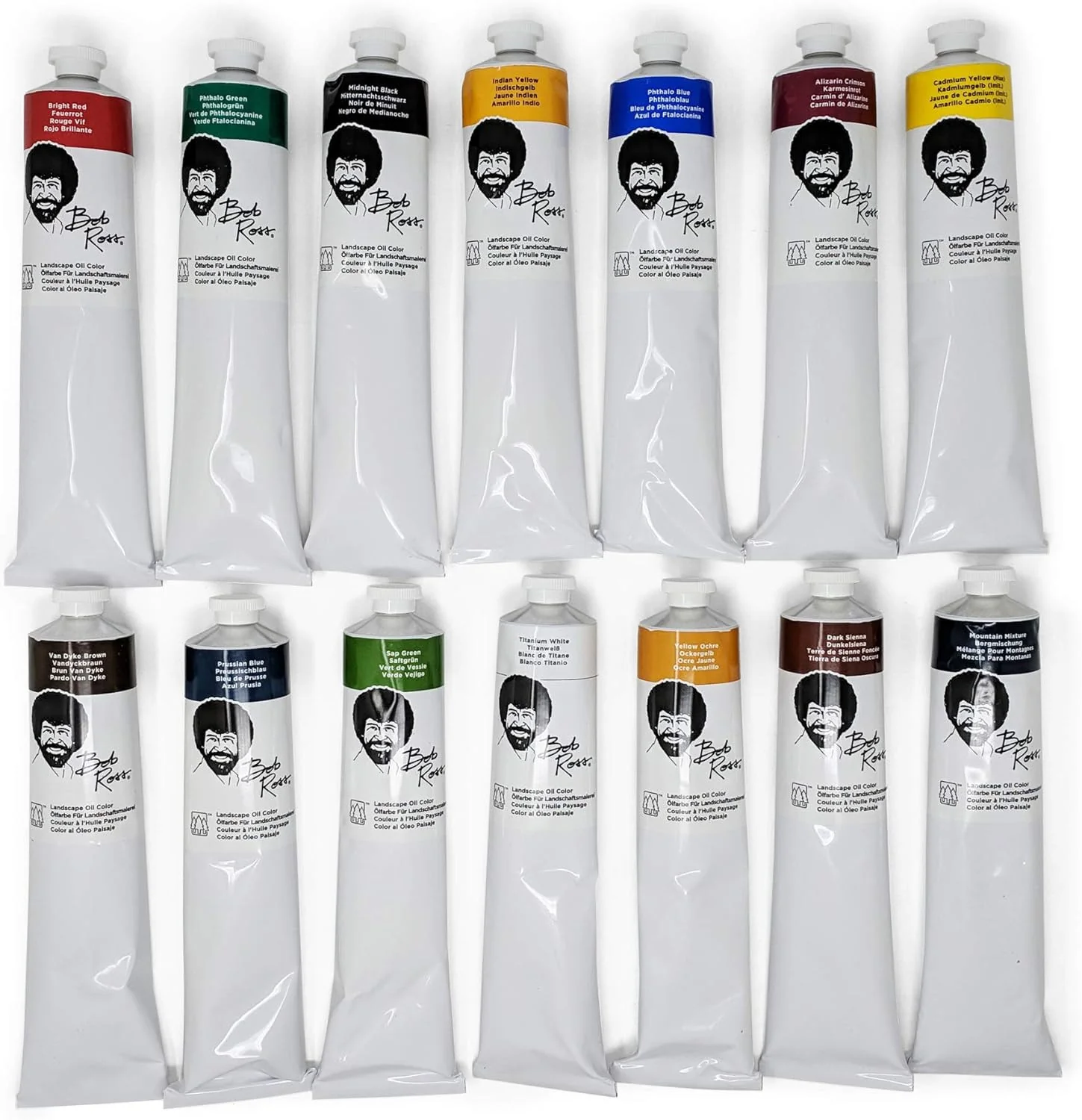 Bob Ross 200ML Landscape Oil Paints Full Set of 14 Signature Colors