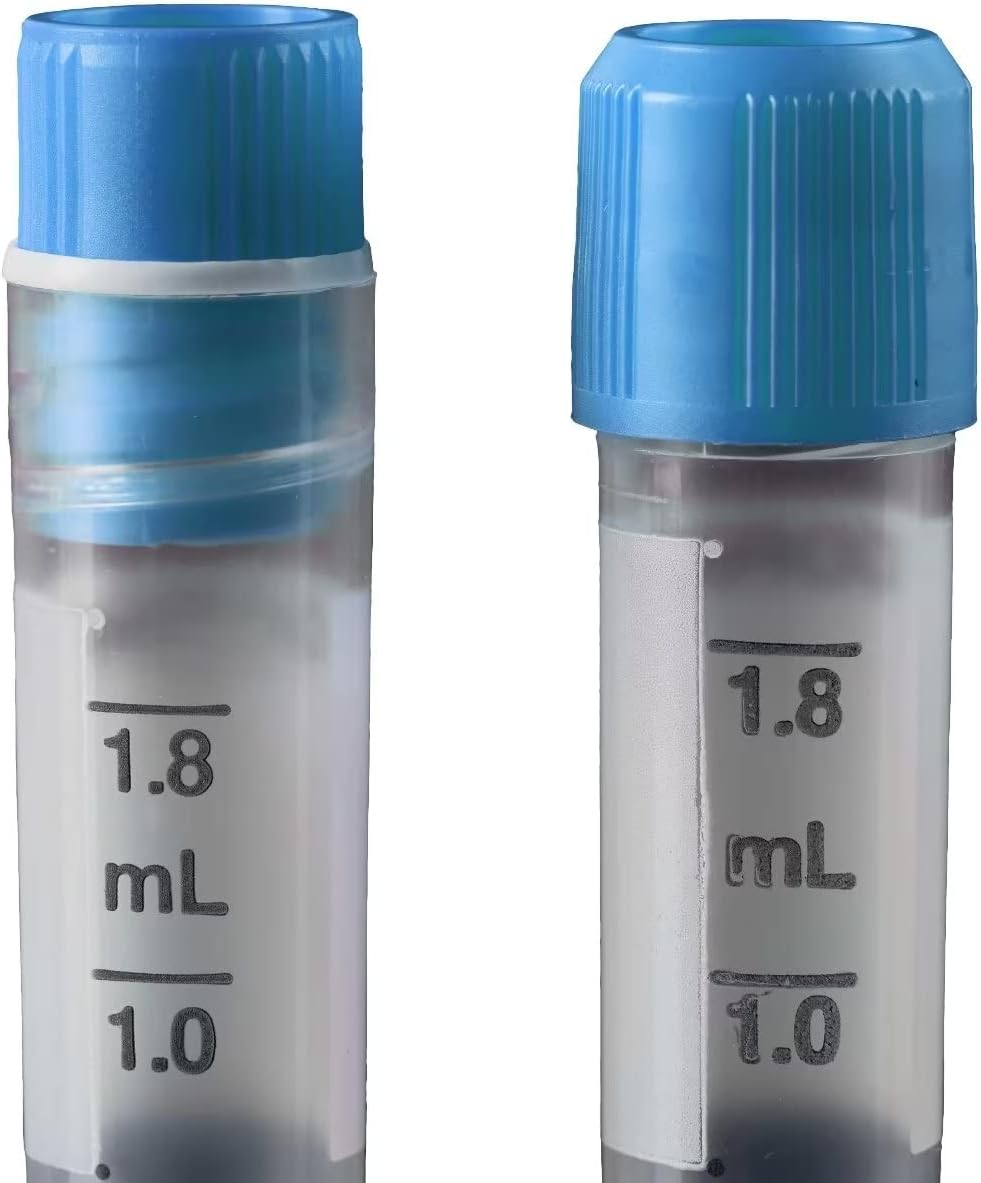 2ML Internal Thread Self-Standing Cryogenic Vials with Silicone Washer Seal,EO Sterile, Pack of 1000