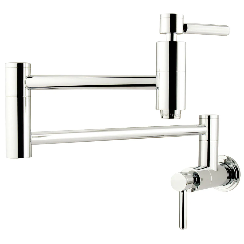 Kingston Brass Concord Wall Mount Pot Filler Faucet, Polished Chrome (KS8101DL)