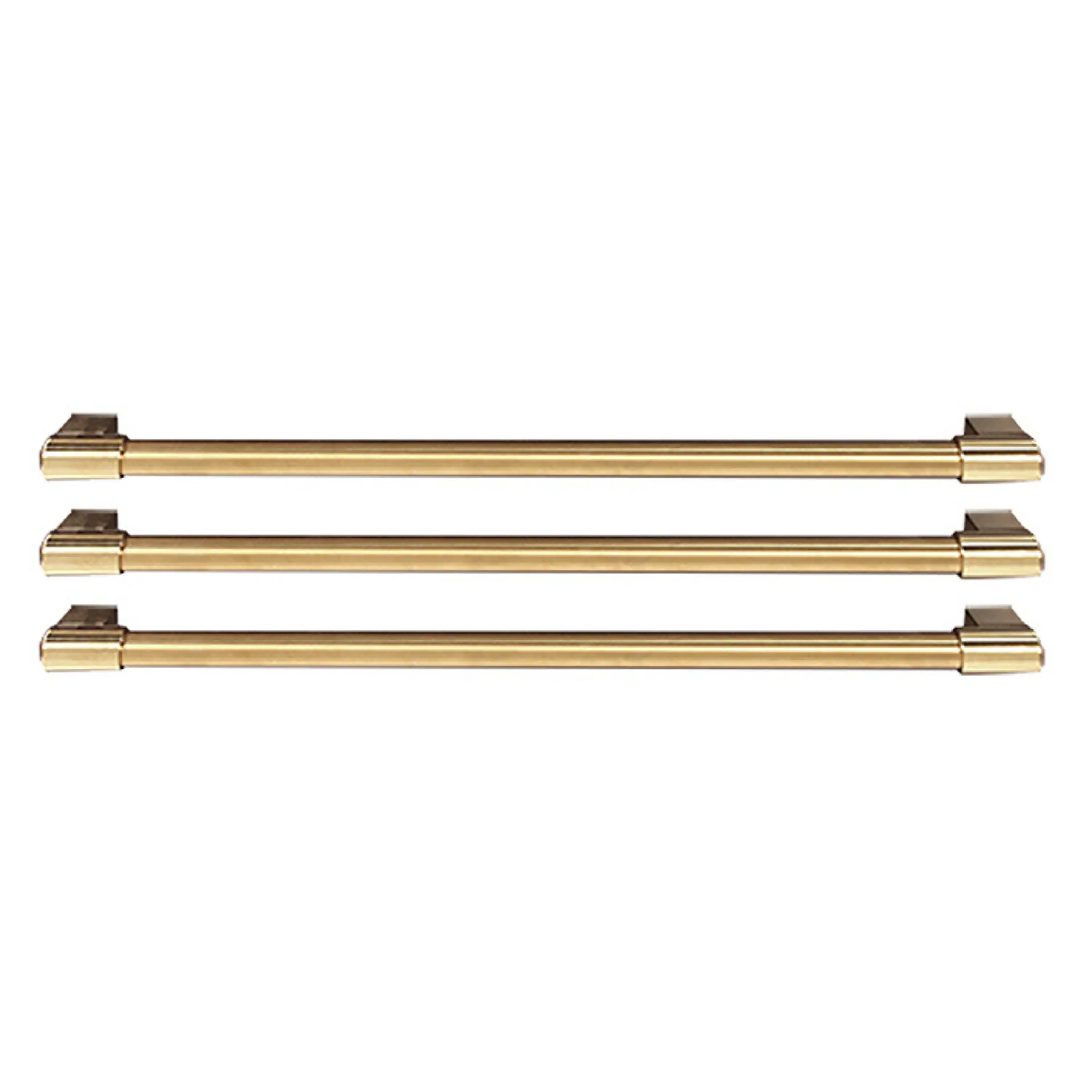 Capital OEM Column Refrigerator Bottom Freezer Handle Kit in Brass Satin, Three Handles (CR-RBF-HK-BS)