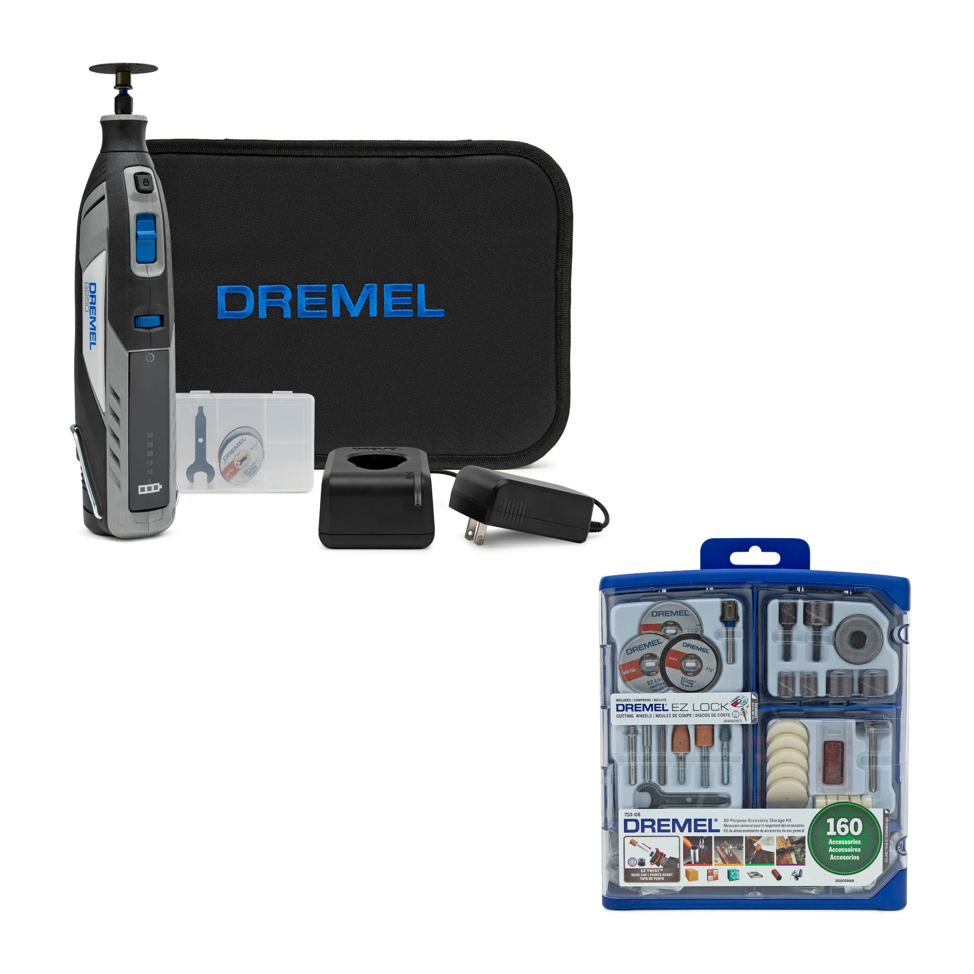 Dremel 8250 Brushless Motor Cordless Rotary Tool with All-Purpose Accessory Kit