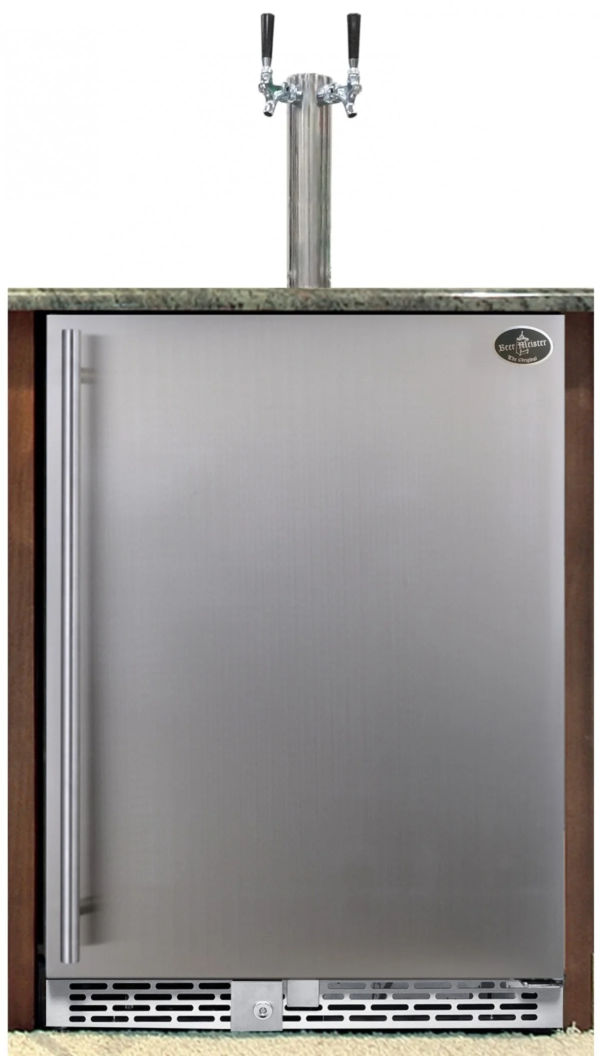 Beer Meister Premium Series Refrigerator Dual Tower With Stainless Door Built-in and Digital Temperature Control (BM1600SDNT)