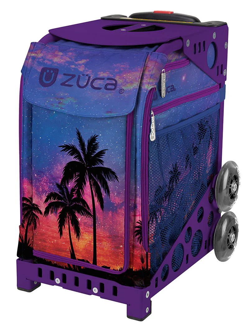 Zuca Island Life Sport Insert Bag & Frame (Purple) w/ Flashing Wheels