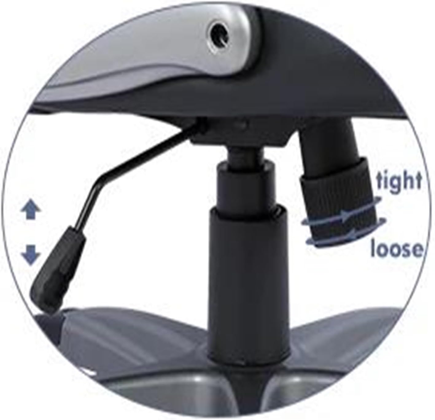 Managerial Chairs, High Back Executive Office Chair- Ergonomic Home Computer Desk Leather Chair with Padded Flip-Up Arms, Adjustable Tilt Lock Luoy-02527Lumbar Support-Black