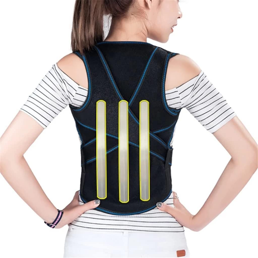Back Lumbar Support Belt Posture Corrector Neoprene Vest Orthopedic Back Brace Spine Straightener Belt Corset(L Code)