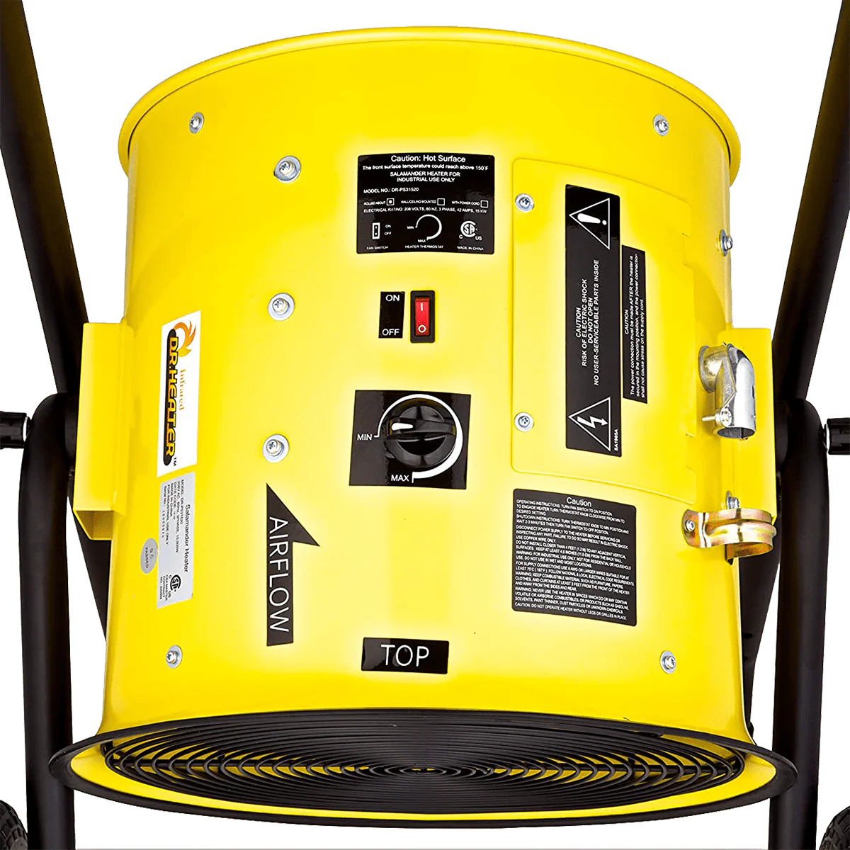 Dr. Infrared Heater 10,000 Watt Salamander Construction Portable Fan Forced Electric Heater