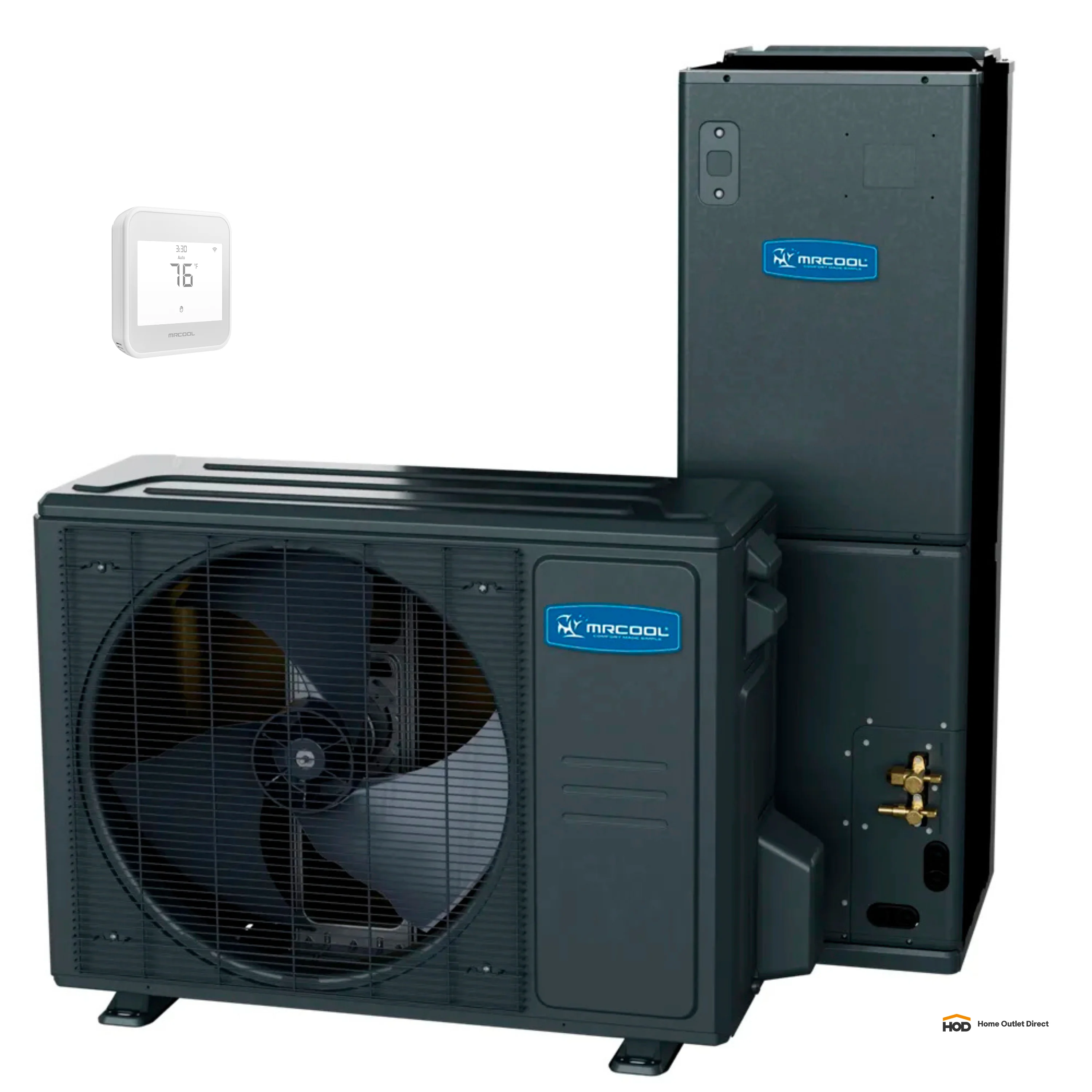 MRCOOL Universal 24K BTU, 2 Ton, 18.6 SEER2 Heat Pump Condenser and Ducted Air Handler (UHP1824AH1824-O)