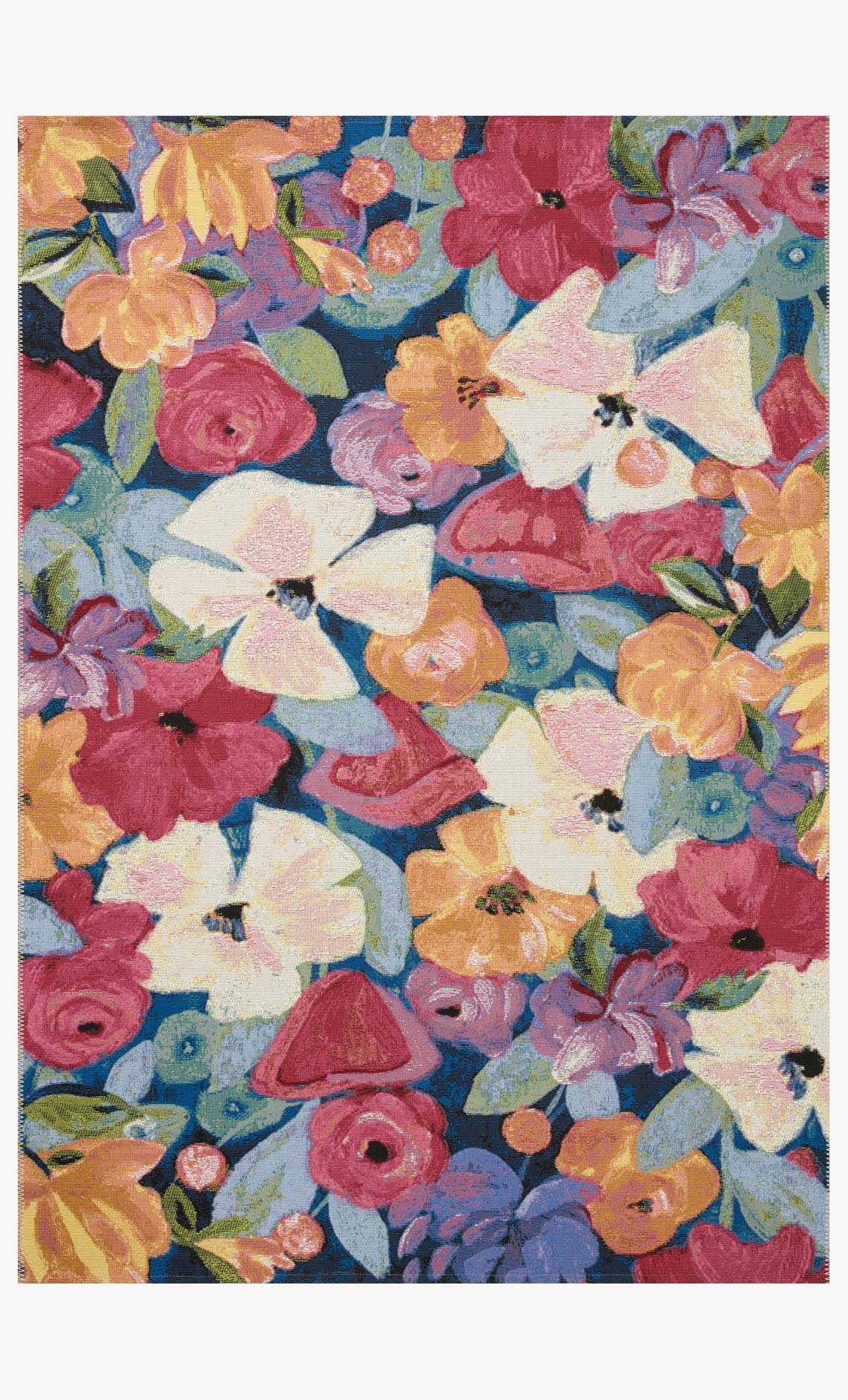 Loloi II Botanical Indoor/Outdoor Navy 10' 6